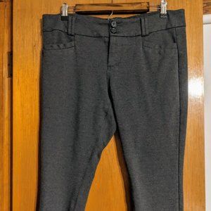 CHARCOAL GREY PREMIUM PONTE ANKLE SKINNY PANT